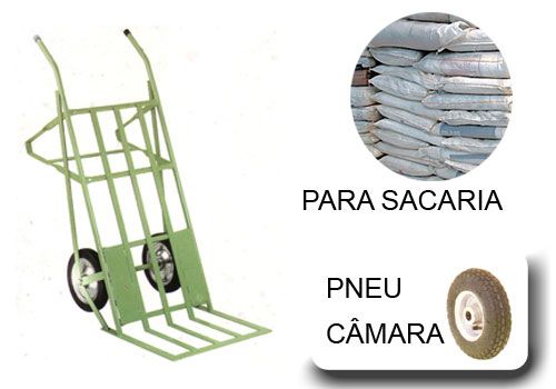 GML 01 P/C - Carrinho armazem para sacarias, 350Kg